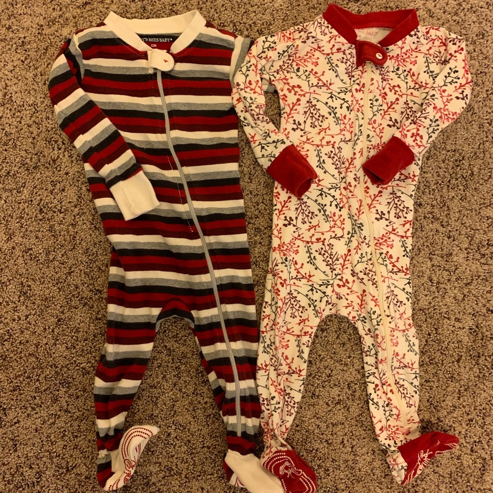 Burt bees pajama bundle - size 12 month
